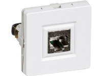 LK IHC Net Basic vägguttag LK FUGA RJ45, STP T1 inkl. 1 kontakt vit