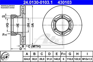Bromsskiva, Framaxel, mercedes-benz, 668 421 02 12, 670 421 01 12, 670 421 03 12, A 668 421 02 12, A 670 421 01 12, A 670 421 03 12