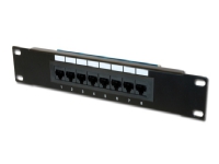 DIGITUS Professional DN-91508U - Patch-panel - CAT 5e - UTP - RJ-45 X 8 - 1U - 10