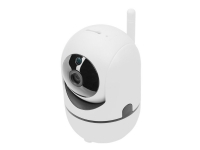 DIGITUS - Nätverkssäkerhetskamera - panorering/tiltning - lutning - inomhus - färg (dag/natt) - 2 MP - 1920 x 1080 - 720p, 1080p - fast brännvidd - ljud - trådlös - WiFi - H.264 - DC 5 V