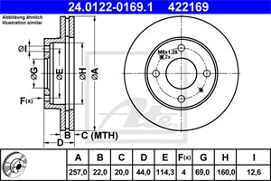 Bromsskiva, Framaxel, hyundai sonata ii, sonata iii, 51712-33001