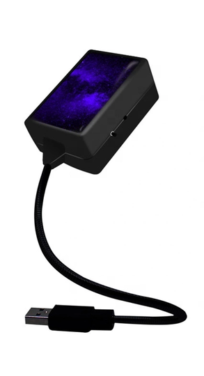 USB Lampa för Atmosfär i Bilen, Lila