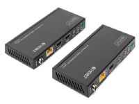 DIGITUS DS-55508 - Sändare och mottagare - video/ljud/infraröd/seriell förlängare - HDMI, HDBaseT - över CAT 5e/6/7/8 - upp till 150 m