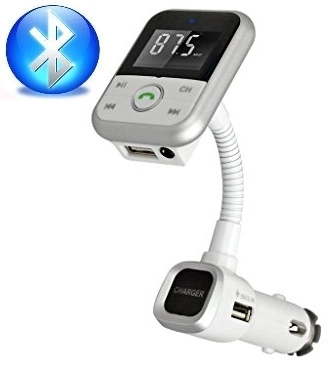 FM-sändare med Bluetooth-handsfree och billaddare