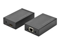 DIGITUS DS-55120 HDMI Video Extender Long Range (Local and Remote Units) - Förlängd räckvidd för audio/video - HDMI - upp till 120 m