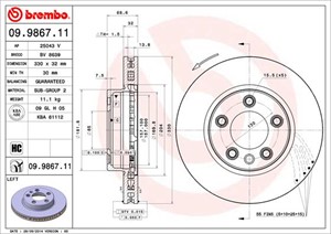 Bromsskiva, Framaxel, framaxel vänster, porsche cayenne, vw touareg, 7L6615301D, 7L6615301J, 7L6615301N, 95535140140, 95535140141