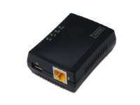Digitus DN-13020, Svart, Aktivitet, Länk, Energiljus, USB, Taiwan, Ethernet LAN, 10,100 Mbit/s, FTP, SMB, CIFS
