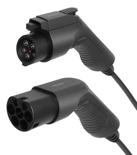 DELTACO e-Charge, cable type 2 - type 1, 1 phase, 16A, 3M