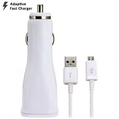 Samsung Billaddare - EP-LN915U, Micro-USB kabel - ECB-DU4EWE, Vit, Bulk