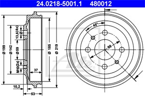 Bromstrumma, Bakaxel, Framaxel, abarth,fiat,lancia,nissan,seat, 4379680, 5974792, 7777842, SE022165201A