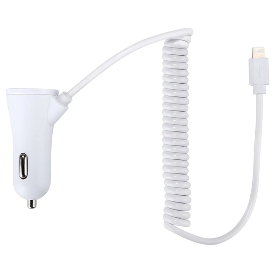Billaddare till iPhone, Lightning, 2.1A